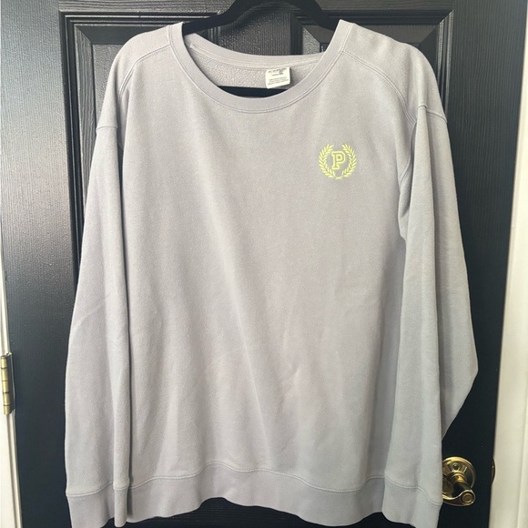 PINK Victoria's Secret Gray Crewneck Sweater - Picture 1 of 5